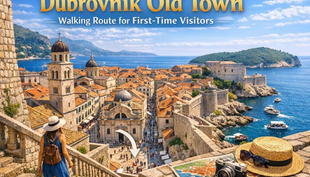 Dubrovnik Old Town walking route