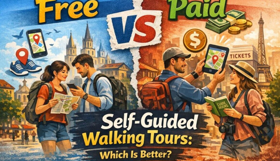 free vs paid self-guided walking tours